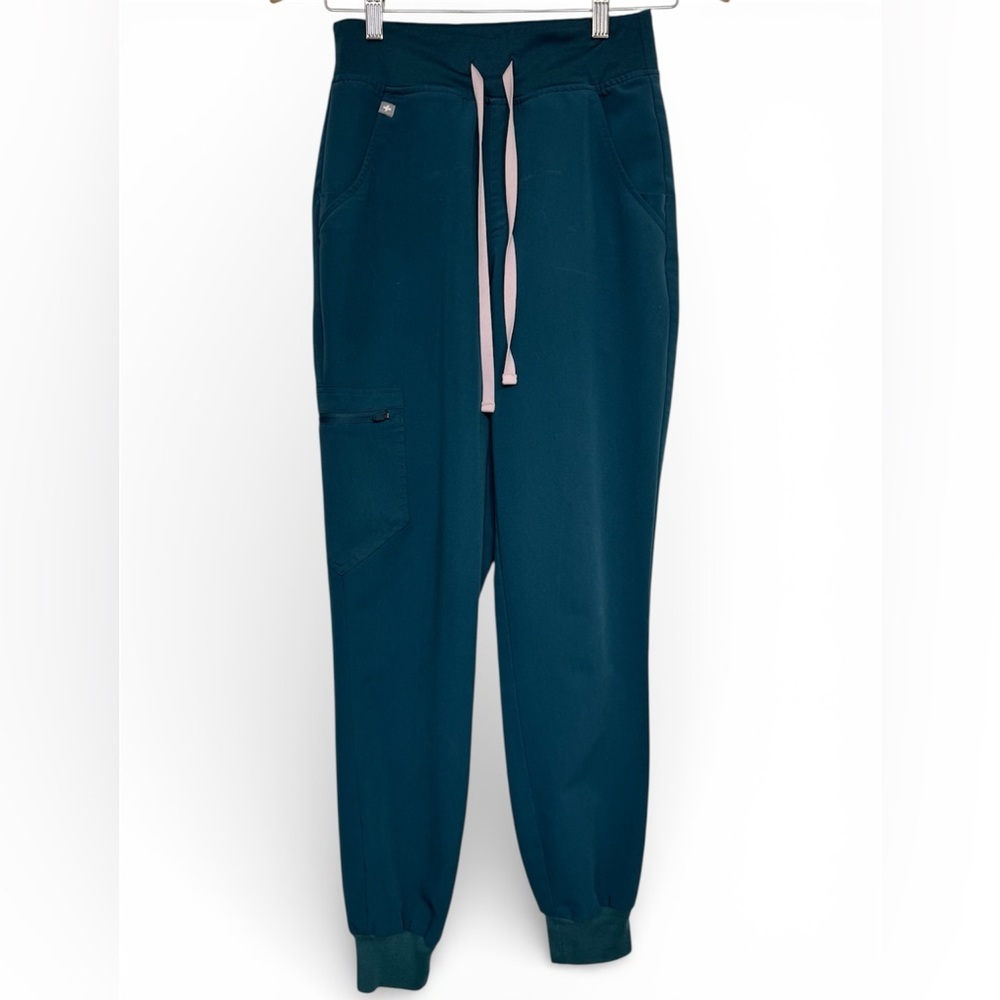 FIGS Zamora Teal Blue XS Scrub Jogger Pants